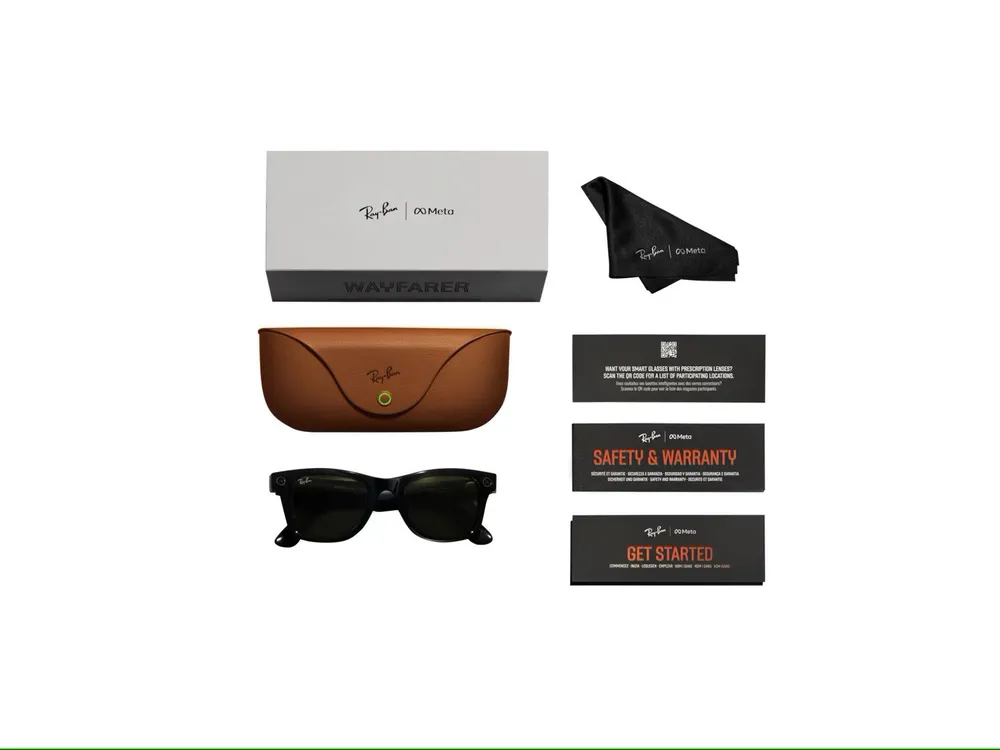 умные очки ray-ban meta glass wayfarer rw4006 matte black/polar gradient graphite умные очки ray-ban meta glass wayfarer rw4006 matte black/polar gradient graphite