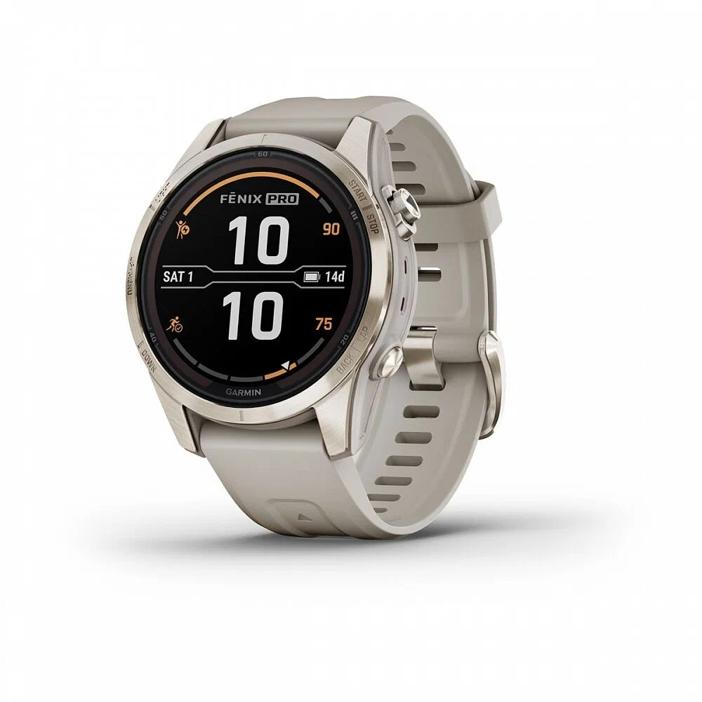 Умные часы Watch Garmin Fenix 7S Pro – Sapphire Solar Soft Gold 010-02776-15 Умные часы Watch Garmin Fenix 7S Pro – Sapphire Solar Soft Gold 010-02776-15