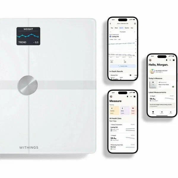 умные cмарт-весы withings body smart scale white