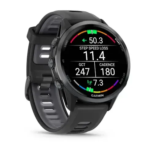 умные часы watch garmin forerunner 970 black carbon gray dlc titanium with black/translucent whitestone silicone buckle умные часы watch garmin forerunner 970 black carbon gray dlc titanium with black/translucent whitestone silicone buckle