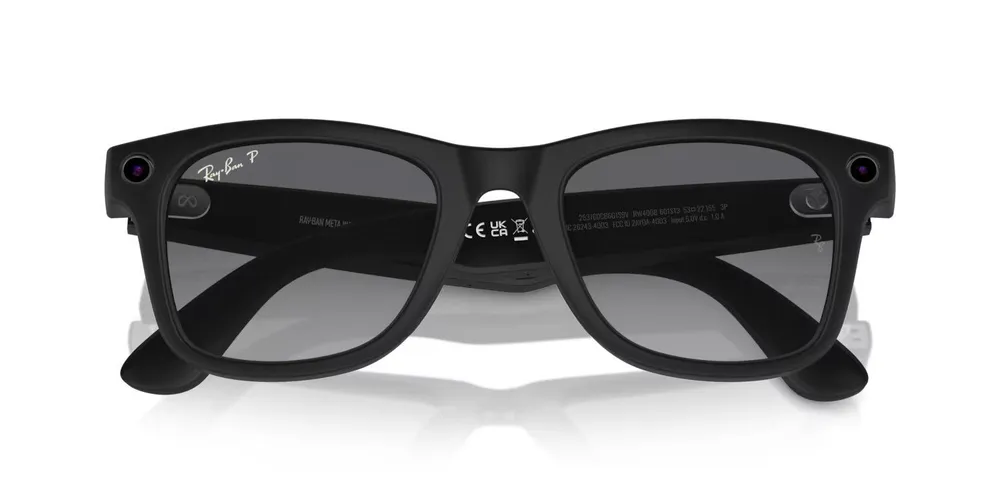 умные очки ray-ban meta glass wayfarer rw4006 matte black/polar gradient graphite умные очки ray-ban meta glass wayfarer rw4006 matte black/polar gradient graphite
