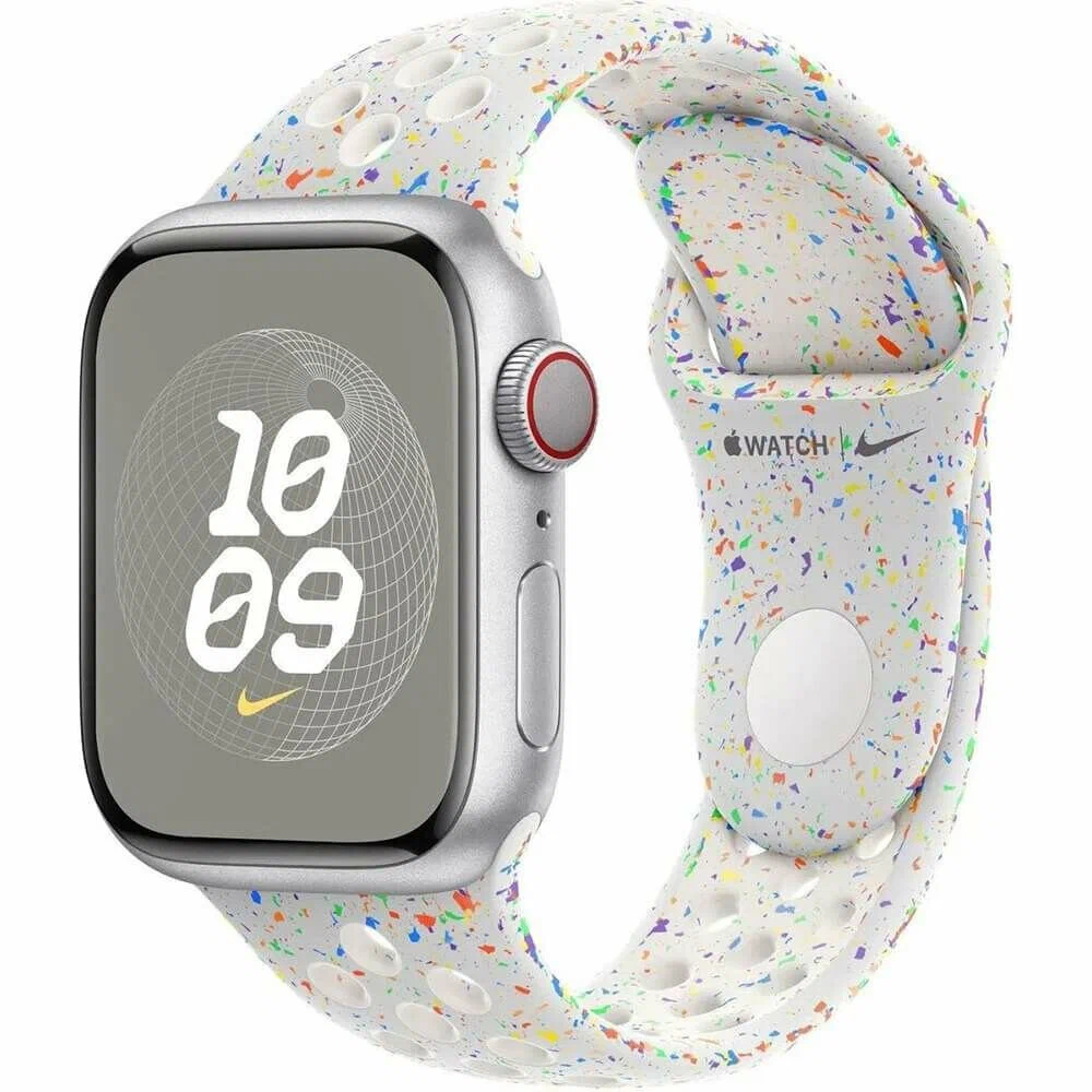 умные часы apple watch s10 46 mm nike silver aluminum case pure platinum sport band m/l