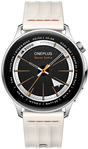 умные часы oneplus watch lite, серебристый (silver steel)