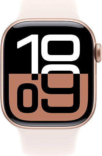 умные часы apple watch s10 42 mm rose gold aluminum case sport band s/l
