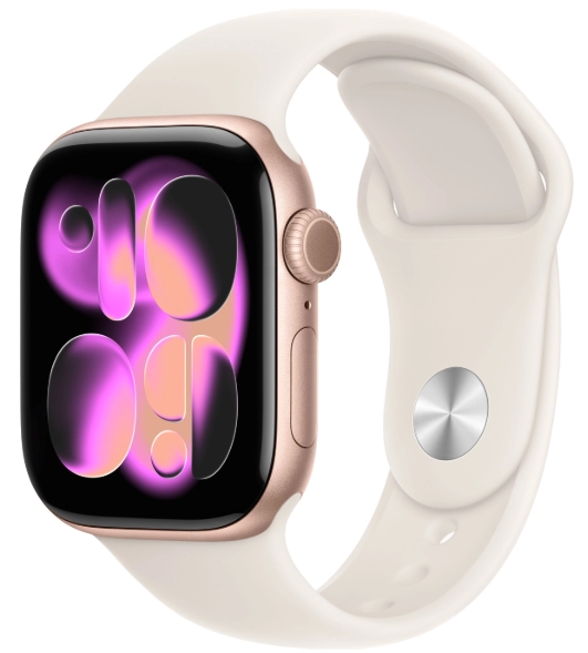 Умные часы Apple Watch S11 42 mm Rose Gold Aluminum Case Sport Band Starlight S/M Умные часы Apple Watch S11 42 mm Rose Gold Aluminum Case Sport Band Starlight S/M