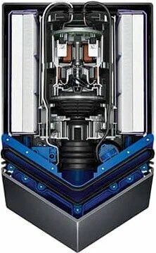 электрическая сушилка для рук dyson airblade hu02 nickel 