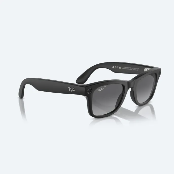 Умные очки Ray-Ban Glass Wayfarer Gen 2 RW4012 Matte Black/Polar Gradient Graphite M Умные очки Ray-Ban Glass Wayfarer Gen 2 RW4012 Matte Black/Polar Gradient Graphite M