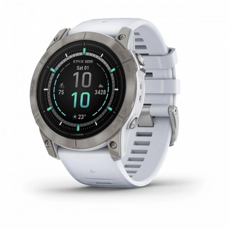 умные часы watch garmin epix pro (gen 2) – sapphire 51 mm white 010-02804-11