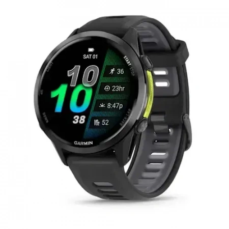 умные часы watch garmin forerunner 970 black carbon gray dlc titanium with black/translucent whitestone silicone buckle умные часы watch garmin forerunner 970 black carbon gray dlc titanium with black/translucent whitestone silicone buckle