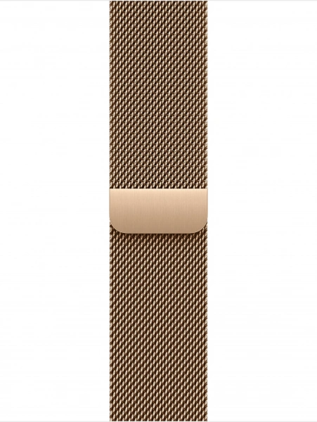 умные часы apple watch s10 42 mm gold titanium case with gold milanese loop