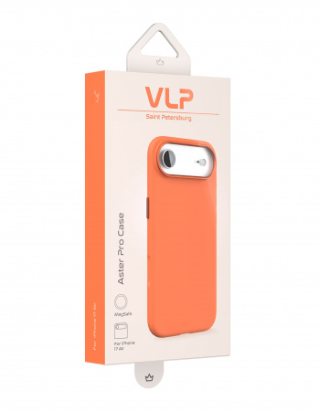 Чехол защитный VLP Aster Pro Case с MagSafe для iPhone 17 Air, оранжевый