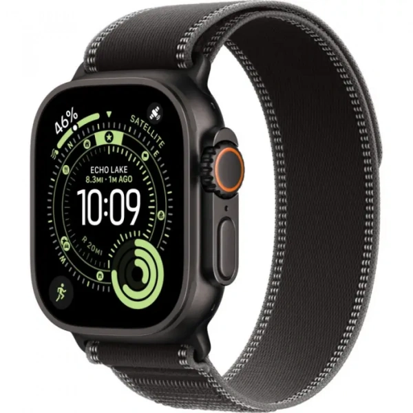 умные часы apple watch ultra 3 49 black titanium case with m/l black/charcoal trail loop умные часы apple watch ultra 3 49 black titanium case with m/l black/charcoal trail loop