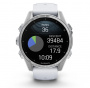 умные часы watch garmin fenix 8 43 amoled sapphire soft gold with whitestone silicone