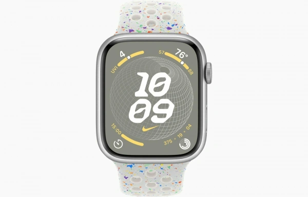 умные часы apple watch s10 46 mm nike silver aluminum case pure platinum sport band m/l