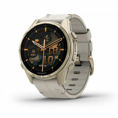 умные часы watch garmin fenix 8 43 amoled sapphire soft gold with fog gray silicone умные часы watch garmin fenix 8 43 amoled sapphire soft gold with fog gray silicone