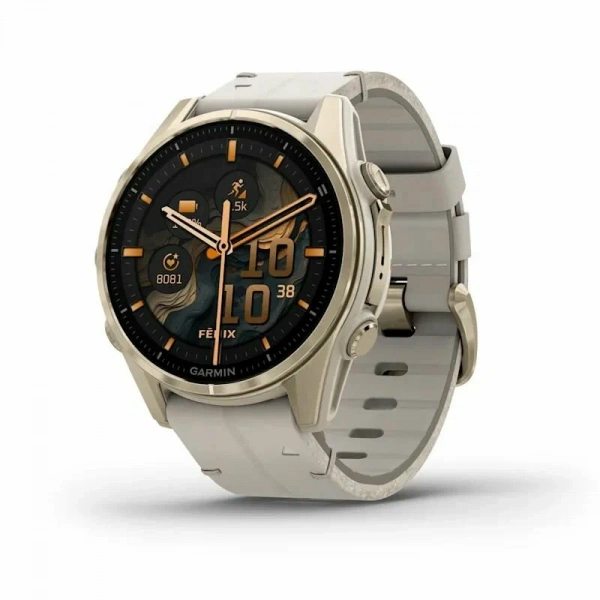 умные часы watch garmin fenix 8 43 amoled sapphire soft gold with fog gray silicone умные часы watch garmin fenix 8 43 amoled sapphire soft gold with fog gray silicone