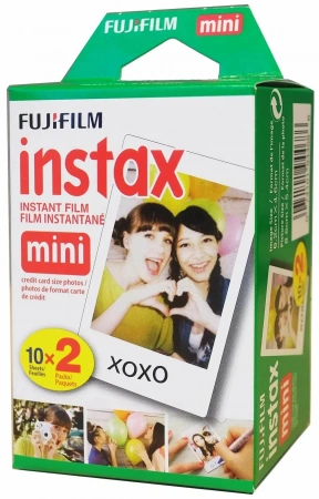 картридж для моментальной фотографии fujifilm instax mini twin pack (20 sheets)