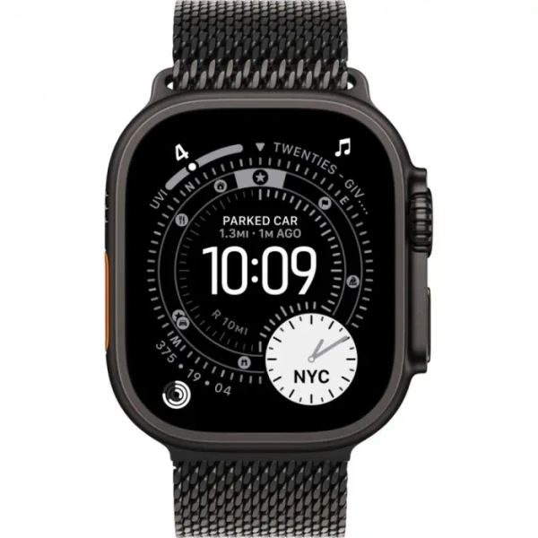 умные часы apple watch ultra 3 49 black titanium case with m black titanium milanese loop умные часы apple watch ultra 3 49 black titanium case with m black titanium milanese loop