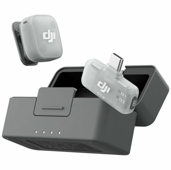 беспроводной микрофон dji mic mini 2 (1 tx + 1 mobile rx + charging case)