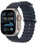 умные часы apple watch ultra 2 (2024)  49 natural titanium case with navy ocean band