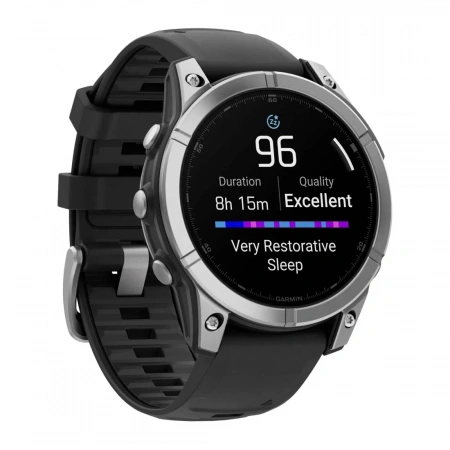 умные часы watch garmin fenix e 47 mm amoled stainless 010-03025-00