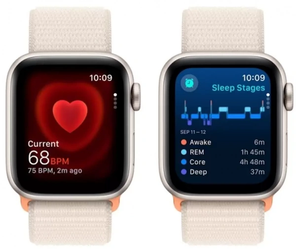 умные часы apple watch se (2023) 40 starlight loop (mr9w3)