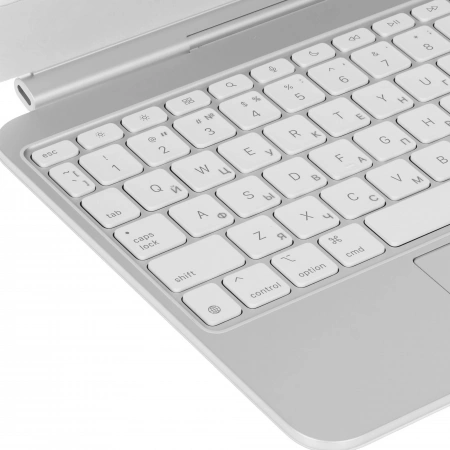 чехол-клавиатура apple magic keyboard для apple ipad pro 11 (m4) white (mwr03)