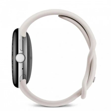 pixel watch 4 45 wi-fi polished silver/porcelain active band