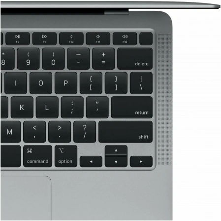 ноутбук apple macbook air 13 m1 8/256гб, space gray (mgn63)