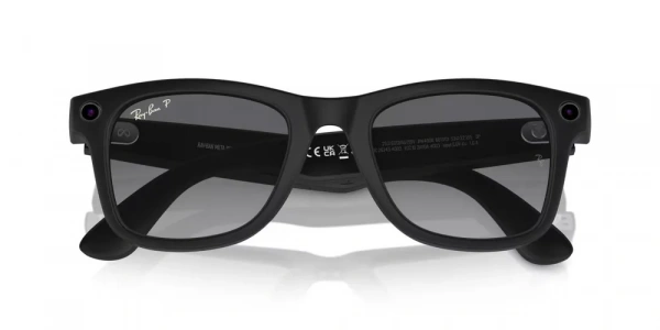 умные очки ray-ban meta glass wayfarer rw4006 matte black/polar gradient graphite