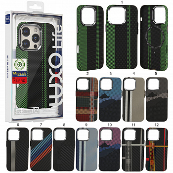 Чехол iPhone 16 Pro Max Luxo Carbon