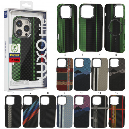 Чехол iPhone 16 Pro Max Luxo Carbon