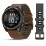 умные часы watch garmin fenix 8 pro 47mm amoled sapphire titanium carbon grey chestnut leather 010-03198-40 умные часы watch garmin fenix 8 pro 47mm amoled sapphire titanium carbon grey chestnut leather 010-03198-40