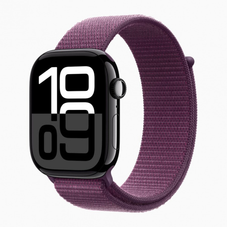 умные часы apple watch s10 46 mm jet black aluminum case sport loop plum умные часы apple watch s10 46 mm jet black aluminum case sport loop plum