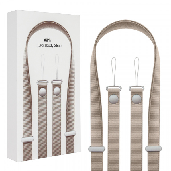 Ремень через плечо Crossbody Strap для iPhone Tan