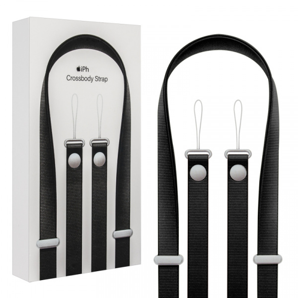 Ремень через плечо Crossbody Strap для iPhone Black
