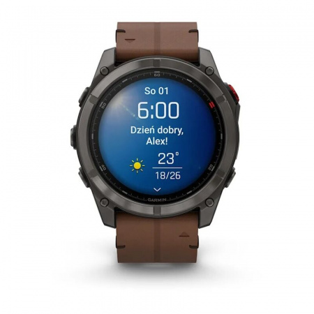 умные часы watch garmin fenix 8 pro 47mm amoled sapphire titanium carbon grey chestnut leather 010-03198-40 умные часы watch garmin fenix 8 pro 47mm amoled sapphire titanium carbon grey chestnut leather 010-03198-40