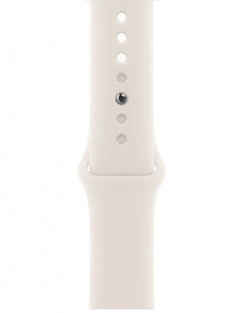 умные часы apple watch s10 42 mm gold titanium case starlight sport band s/m (mx063)