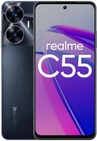 смартфон realme c55 nfc 8/256 гб, black