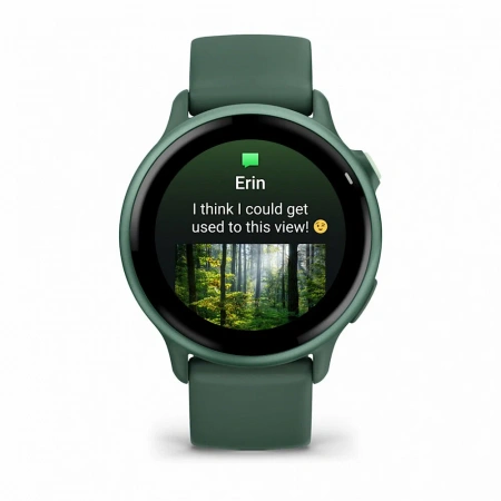 умные часы watch garmin vivoactive 6 metallic jasper green with jasper green silicone 010-02985-02
