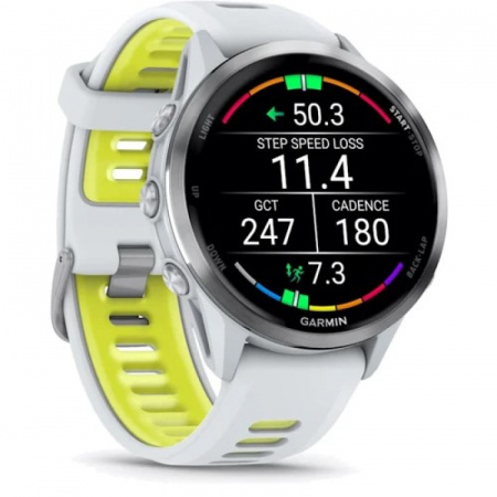 умные часы watch garmin forerunner 970 whitestone titanium with whitestone/translucent amp yellow silicone with silver умные часы watch garmin forerunner 970 whitestone titanium with whitestone/translucent amp yellow silicone with silver