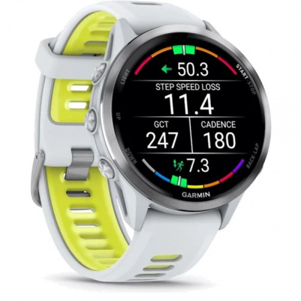 умные часы watch garmin forerunner 970 whitestone titanium with whitestone/translucent amp yellow silicone with silver умные часы watch garmin forerunner 970 whitestone titanium with whitestone/translucent amp yellow silicone with silver