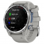 умные часы watch garmin descent mk3i 43 stainless steel with fog gray silicone