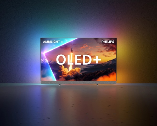 Телевизор 77 Philips 77OLED910, OLED, 4K UHD, Google TV, Ambilight