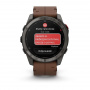 умные часы watch garmin fenix 8 pro 47mm amoled sapphire titanium carbon grey chestnut leather 010-03198-40 умные часы watch garmin fenix 8 pro 47mm amoled sapphire titanium carbon grey chestnut leather 010-03198-40