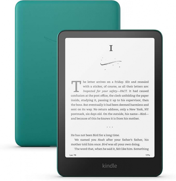 электронная книга amazon kindle paperwhite 12, 7",32gb, 2024, wi-fi, metallic jade (signature edition)