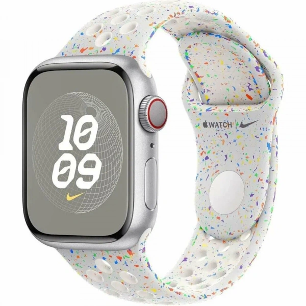 умные часы apple watch s10 46 mm nike silver aluminum case pure platinum sport band m/l