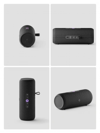 умная колонка яндекс станция стрит с алисой, черный