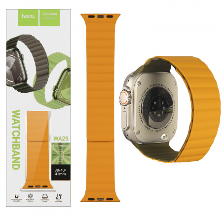 Ремешок Apple Watch 38 41 Hoco WA29 Green Bright Yellow Ремешок Apple Watch 38 41 Hoco WA29 Green Bright Yellow