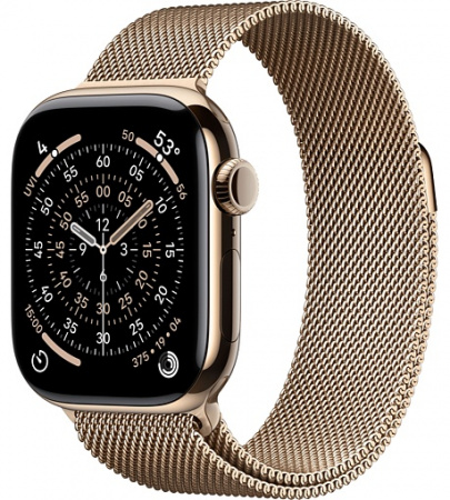 умные часы apple watch s11 46mm gold titanium case with milanese loop gold m/l умные часы apple watch s11 46mm gold titanium case with milanese loop gold m/l